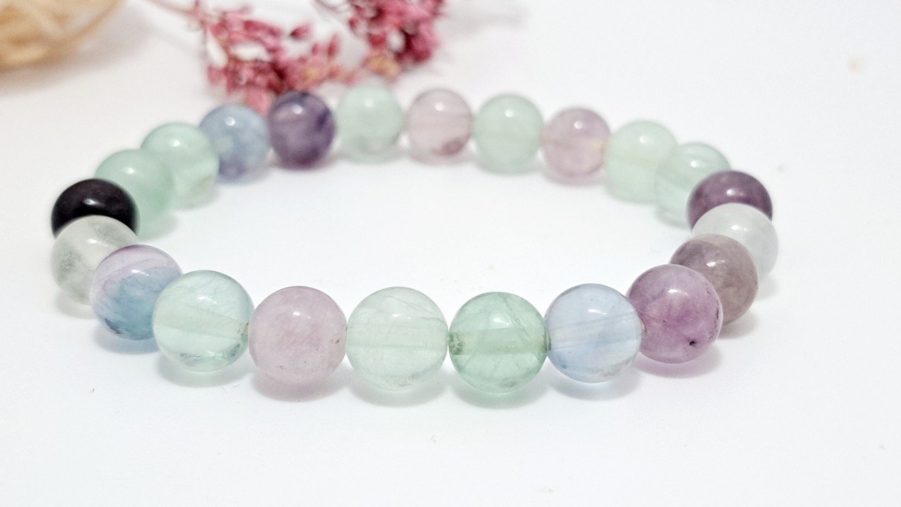 bracelet pierre naturelle en fluorine