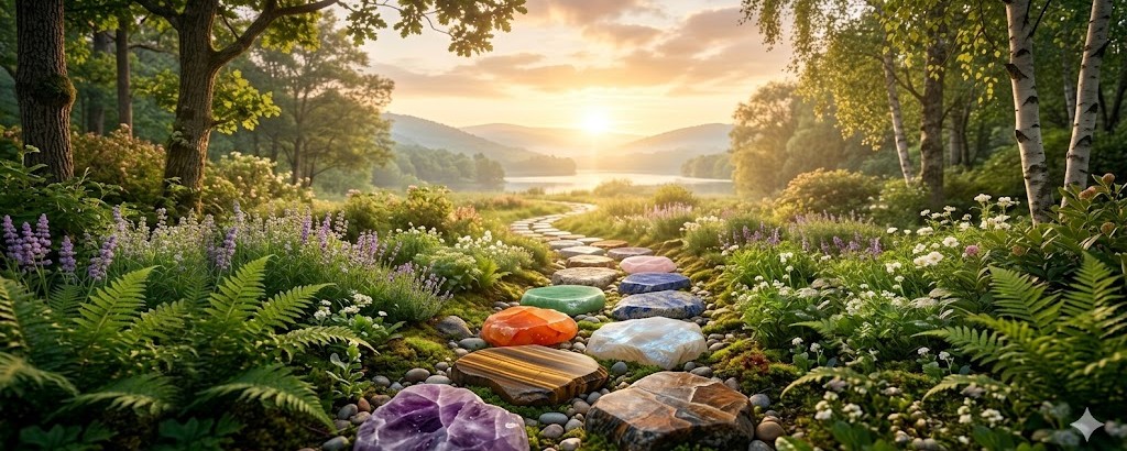 chemin avec pavés du chemin de vie