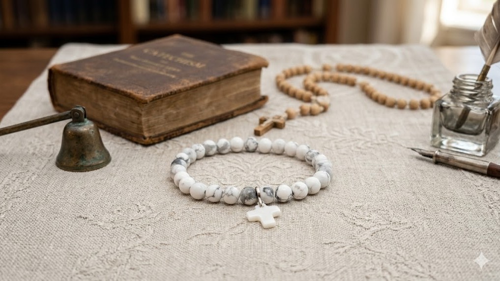 bracelet howlite cadeau communion