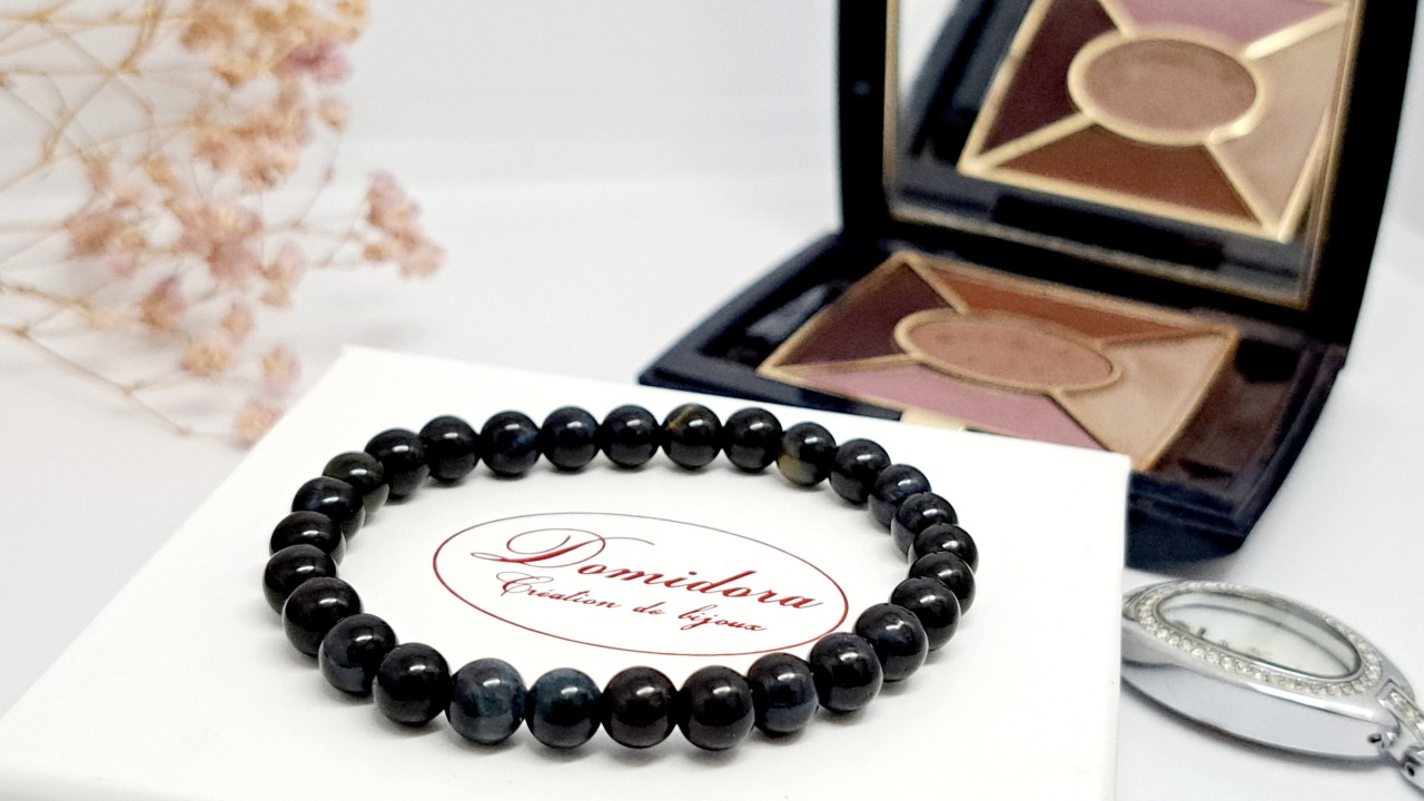 bracelet pierre naturelle oeil de faucon