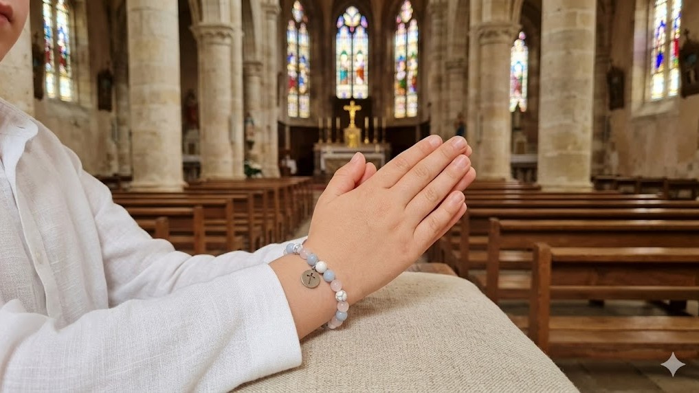 bougies de communion sur autel pour cadeau communion enfants