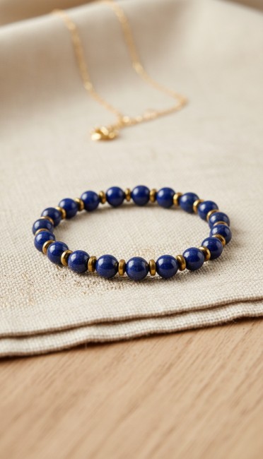 bracelet pierres naturelles lapis lazuli pour cadeau dames noel ou fete des mères bracelet pierres naturelles lapis lazuli pour cadeau dames noel ou fete des mères