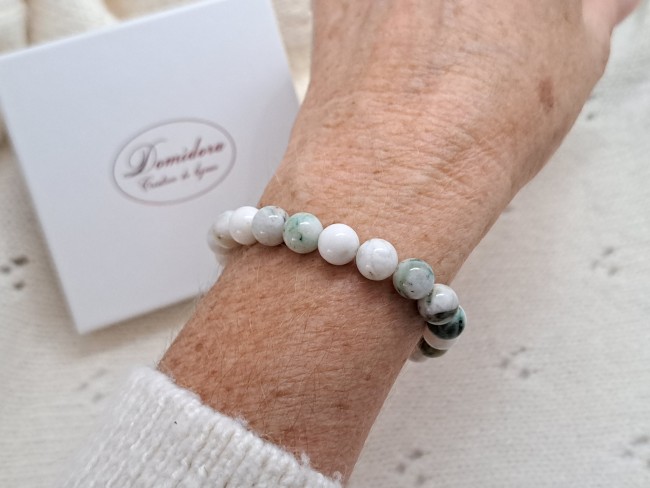 bracelet insomnie pierres naturelles mariposite, cadeau dame noel ou anniversaire