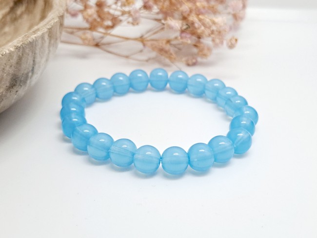 bracelet quartz bleu, cadeau dame pour noel, anniversaire