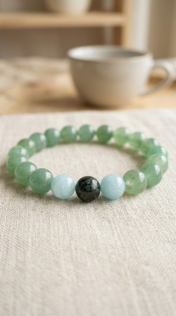 bracelets distance pour cadeau couple en pierres naturelles aventurine et agate mousse, cadeau elle et lui, séparation, domidora bracelets distance pour cadeau couple en pierres naturelles aventurine et agate mousse, cadeau elle et lui, séparation, domidora