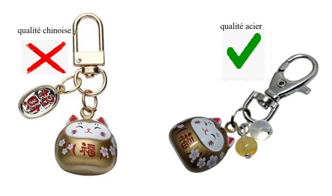 chat maneki neko blanc et pierre de lune, porte bonheur, cadeau unisexe, noel, anniversaire