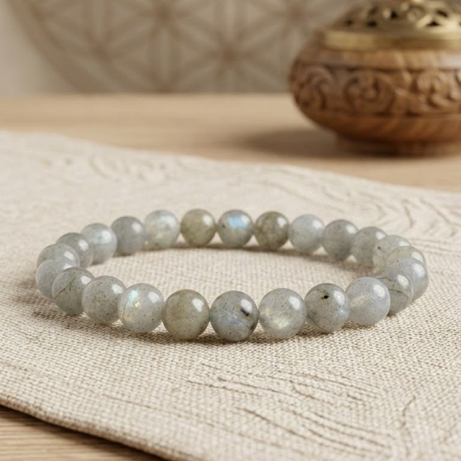 bracelet pierre naturelle labradorite pierre du therapeute protection energie negative cadeau unisexe, cadeau noel homme, cadeau noel dame, cadeau maman domidora