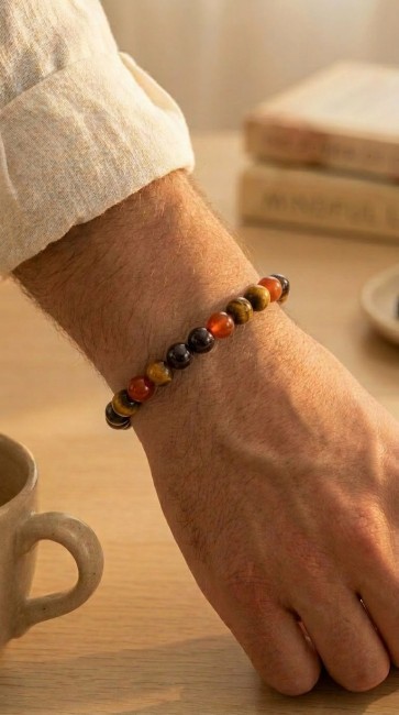 bracelet extensible en pierres naturelles cornaline, grenat et oeil de tigre contre la fatigue, pour la circulation sanguine et la concentration, cadeau fete des pÚres, cadeau amitié unisexe, cadeau noel domidora bracelet extensible en pierres naturelles cornaline, grenat et oeil de tigre contre la fatigue, pour la circulation sanguine et la concentration, cadeau fete des pÚres, cadeau amitié unisexe, cadeau noel domidora