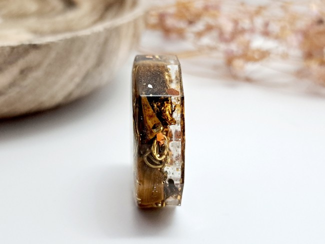 orgonite de poche protection oeil de tigre, cadeau fait main noel ou anniversaire