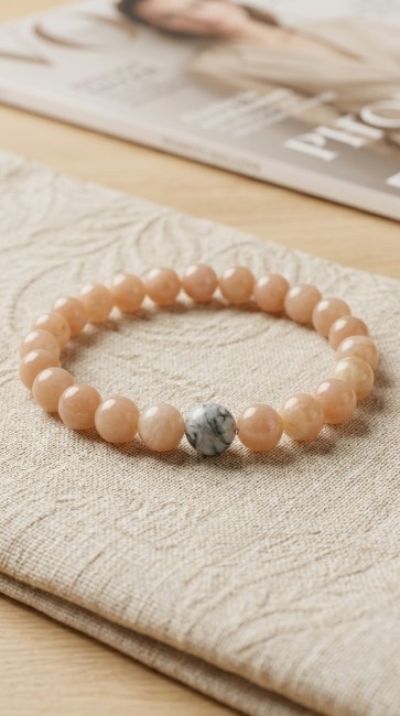 bracelet distance couple separation pierre soleil et jaspe pour elle et lui, pour lui et lui, pour elle et elle, cadeau unisexe domidora