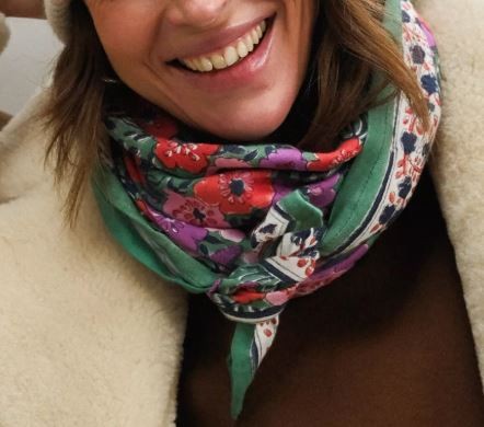 foulard artisanal vert gucci so family - indore