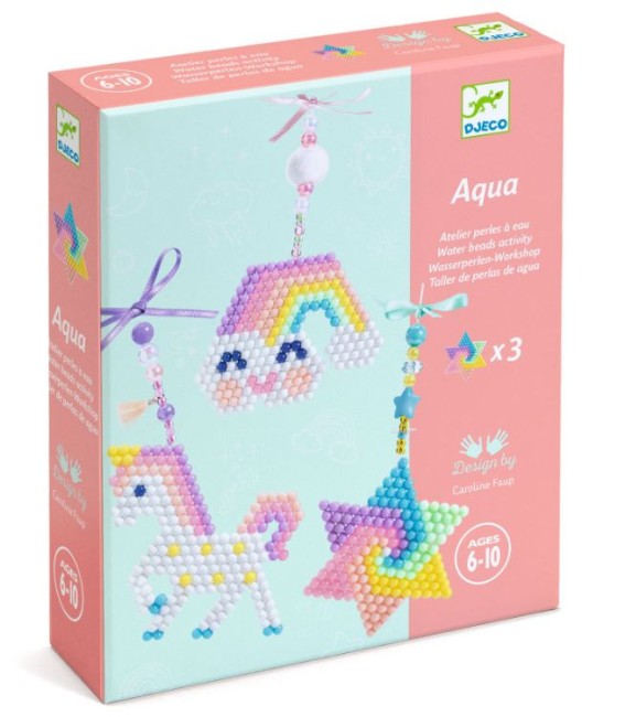 coffret perles magiques à coller aqua djeco licornes coffret perles magiques à coller aqua djeco licornes