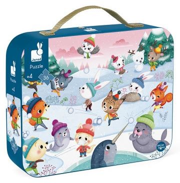 Puzzle Bataille de boules de neige Janod – 36 pièces – jeu éducatif hiver – Lilie & Co Puzzle Bataille de boules de neige Janod – 36 pièces – jeu éducatif hiver – Lilie & Co