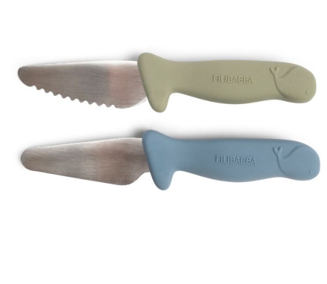 couteau apprentissage bebe silicone filibabba