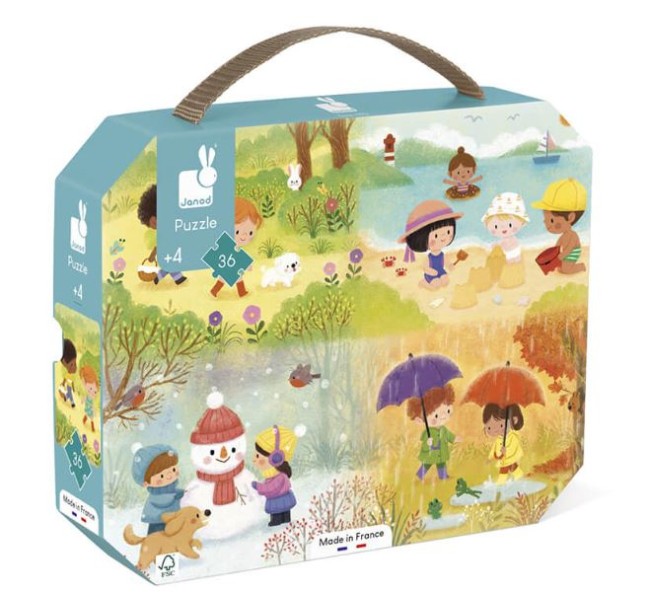 Puzzle Les Saisons Janod – 36 pièces – jeu éducatif – apprentissage des saisons – Lilie & Co Puzzle Les Saisons Janod – 36 pièces – jeu éducatif – apprentissage des saisons – Lilie & Co