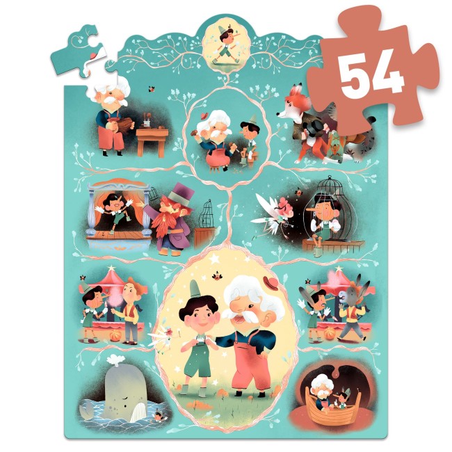 puzzle-djeco-pinocchio-54-pieces-4-ans 5