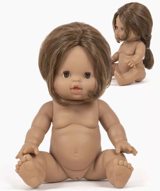 Poupée Minikane Léopoldine brune aux yeux noisette - Lilie & Co