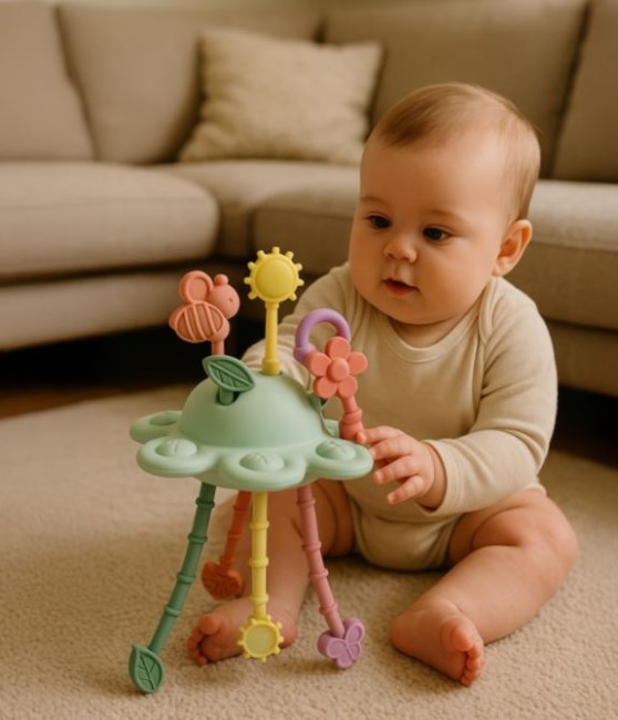 Jeu sensoriel et dentition  bébé