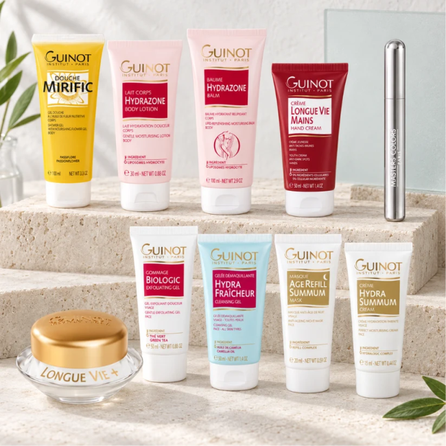 Les Produits du Coffret Surprise Beauté | Noël Guinot