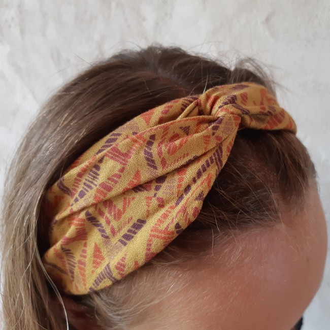 bandeau cheveux ocre femme