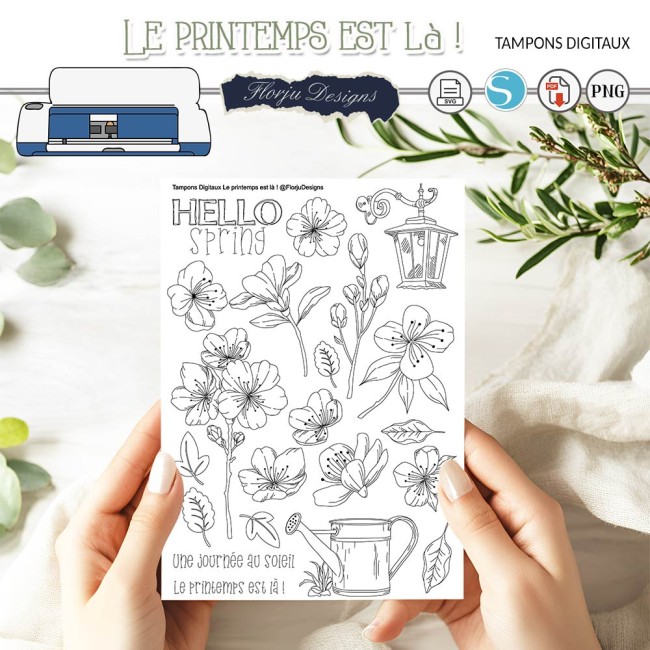 Tampons digitaux Le Printemps est là !