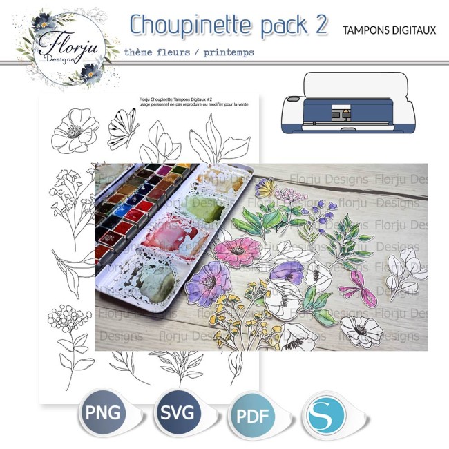 Tampons digitaux Choupinette pack 2