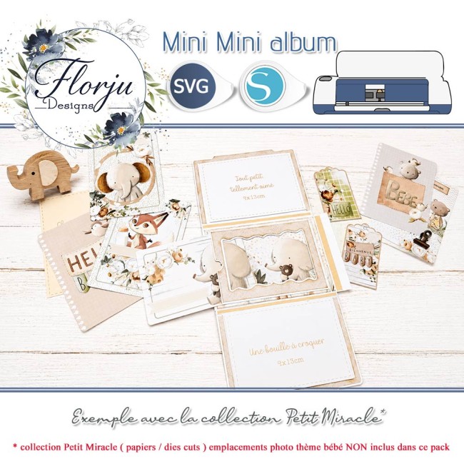 mini-album-scrapbooking-svg-cricut-silhouette (2) Mini album photo interactif avec rabats, pochettes et emplacements photos découpé avec une machine de découpe connectée