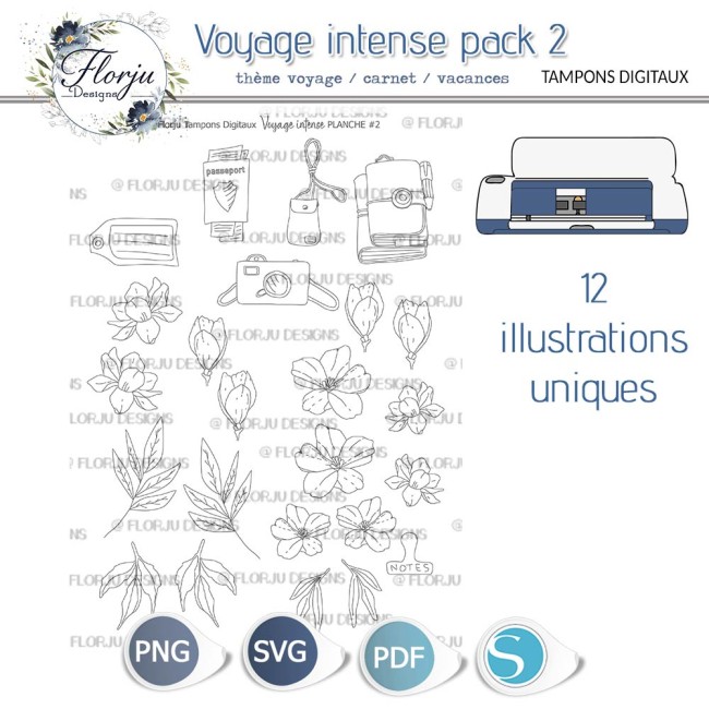 Tampons digitaux Voyage Intense pack 2