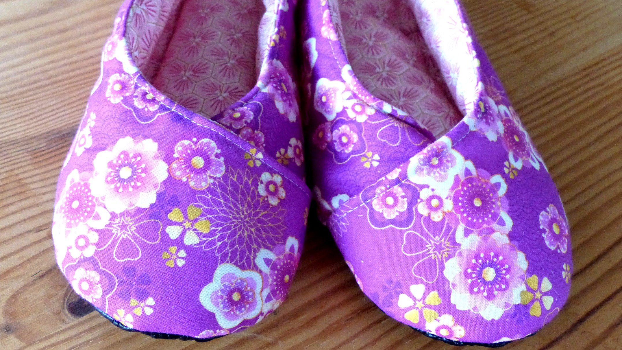 chaussons kimono faits main