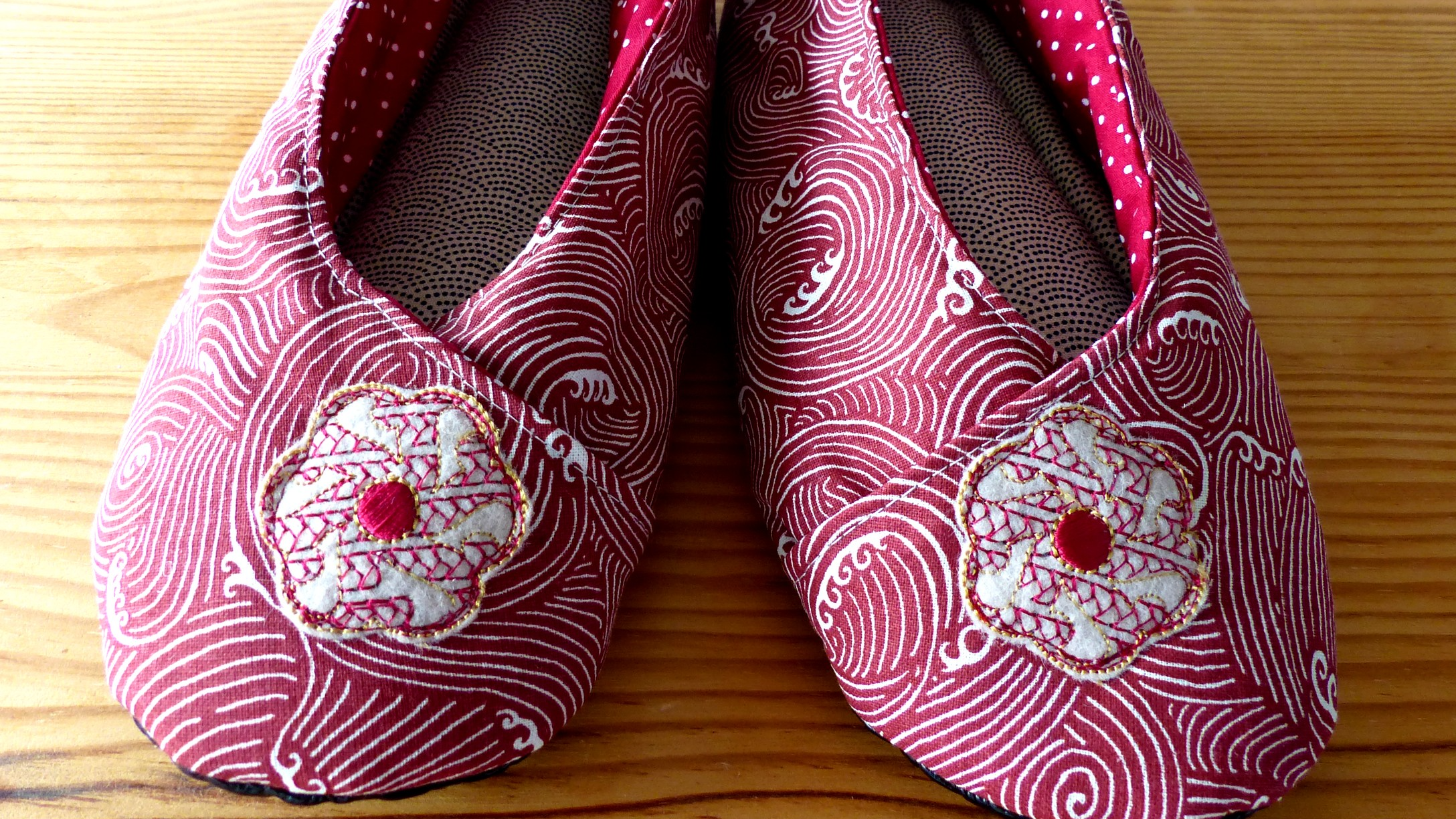 Chaussons femme kimono 