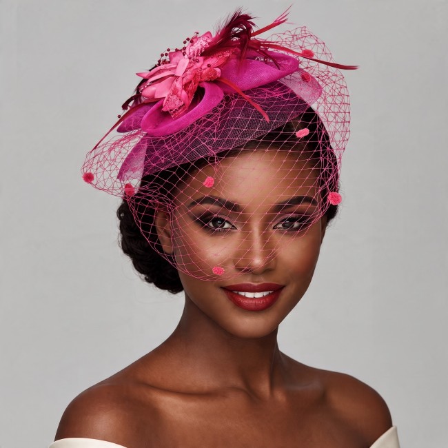 Fascinator fuchsia
