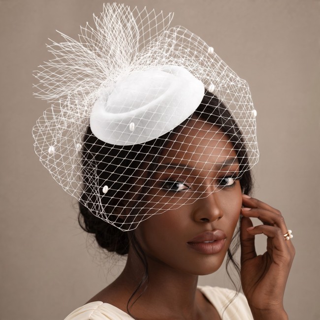 Fascinator L'envoyée blanc