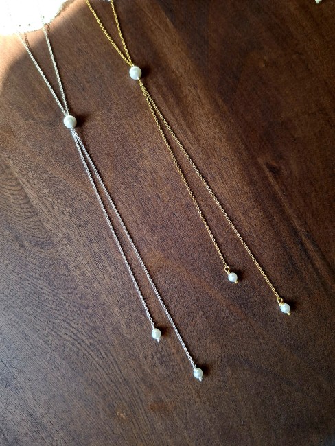 Collier argent et collier or
