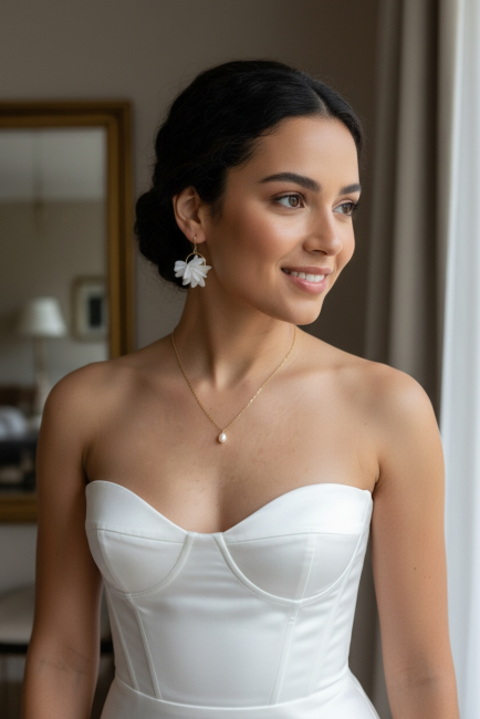 Alba- parure fleurs blanches