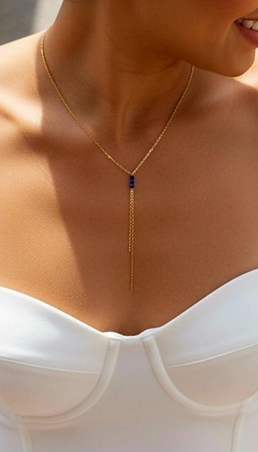 Collier Azul pierres bleues 3