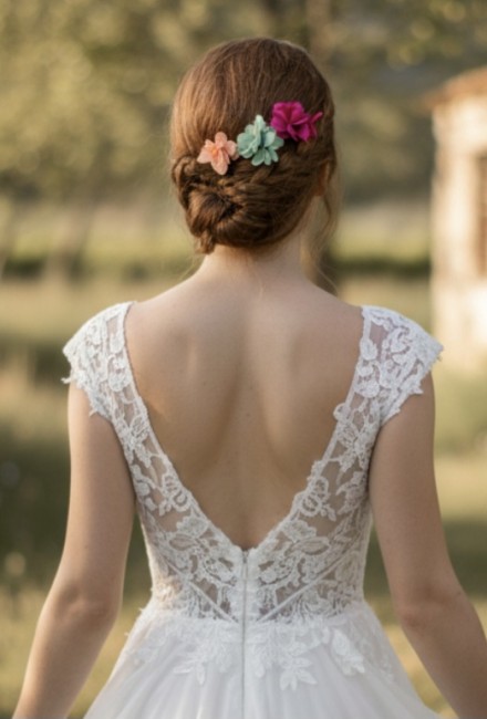 3 épingles fleurs hortensias