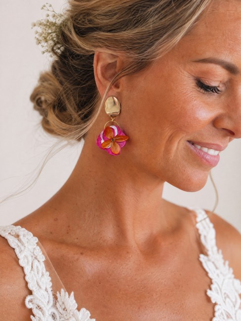 Boucles Rocio couleurs vibrantes