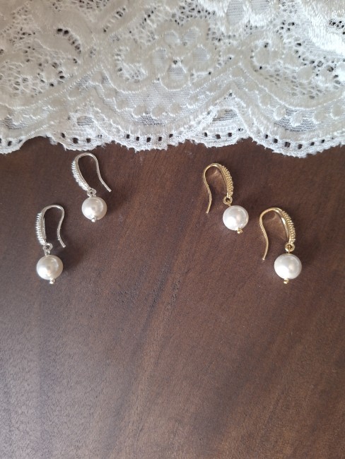 Crochets d'oreilles diamanté
