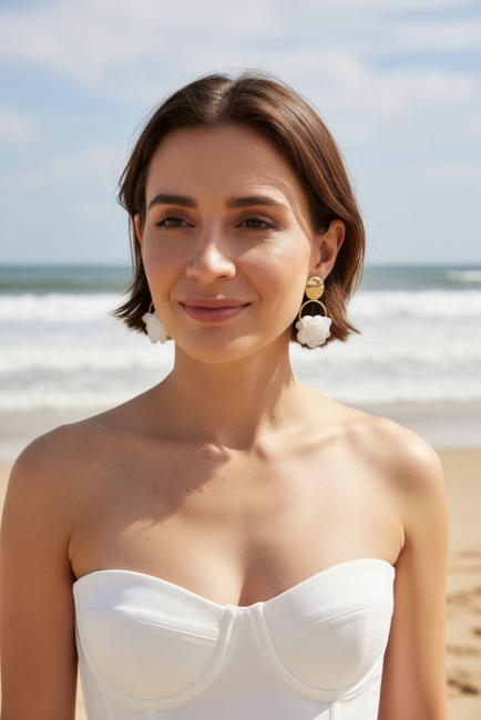 BAYA Clips dorées fleurs 2