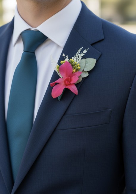 Boutonnière Hoani marié