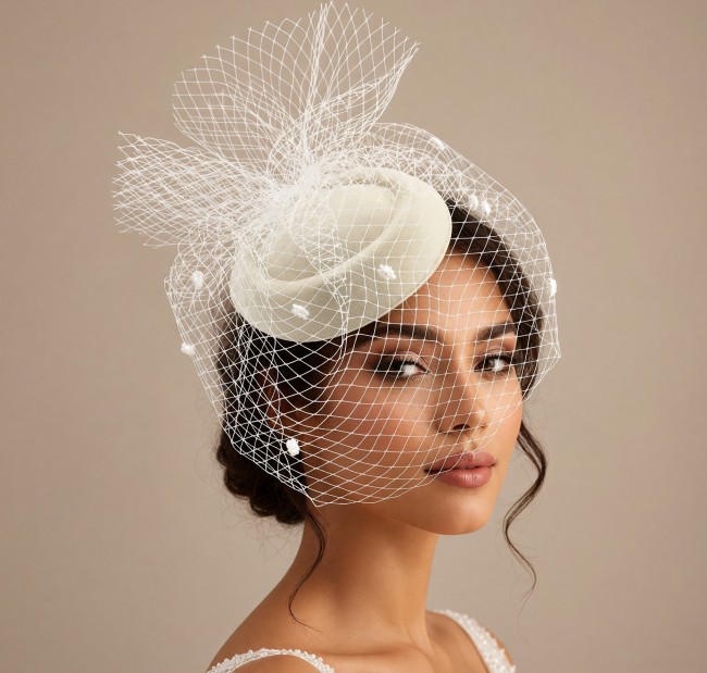 Fascinator L'envolée ivoire 1