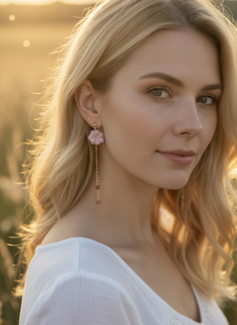 Pendantes d'oreilles Rosetta