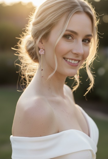 Pendantes fleuries Rosetta