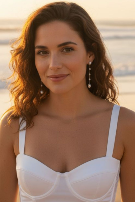 Clips d'oreilles perles