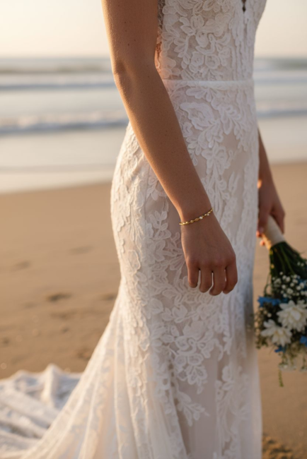 Bracelet torsadé doré