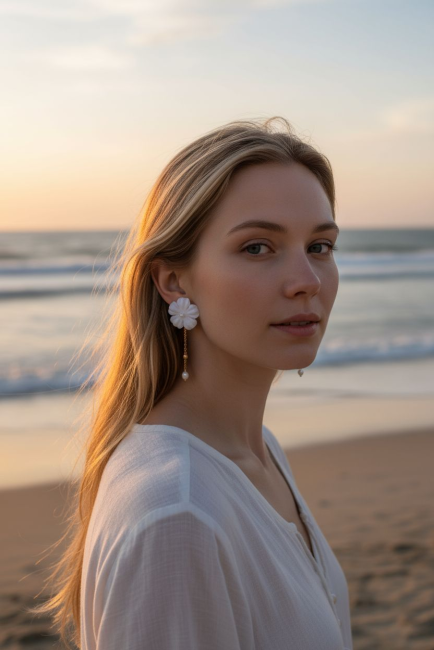 Pendantes d'oreilles Jasmin