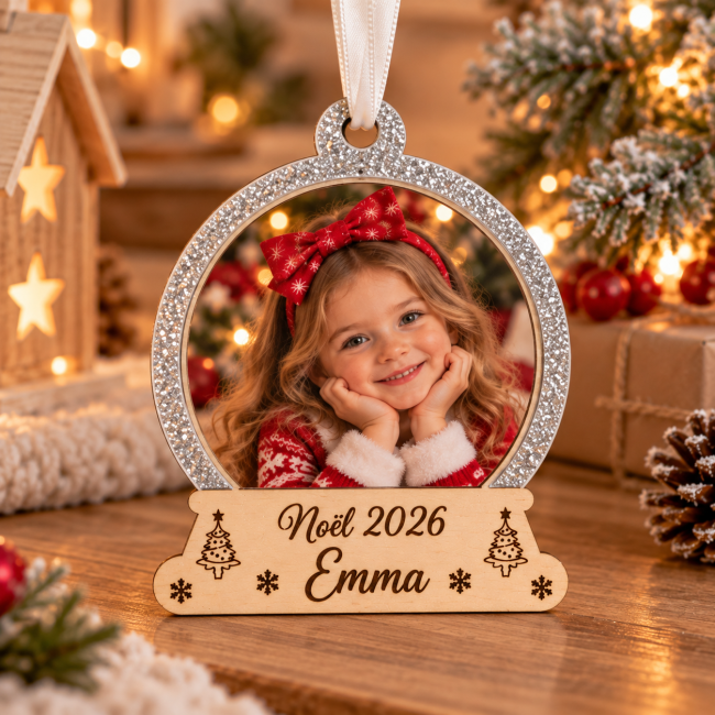 Ornement de Noël personnalisé Emma