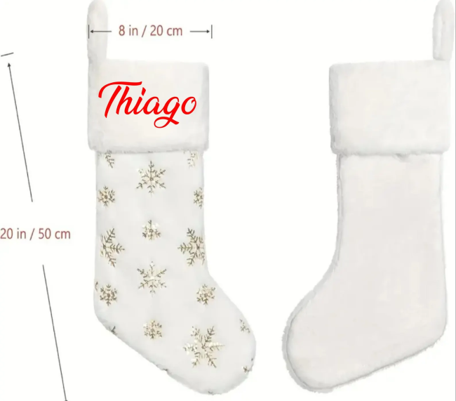 chaussette de noel prénom
