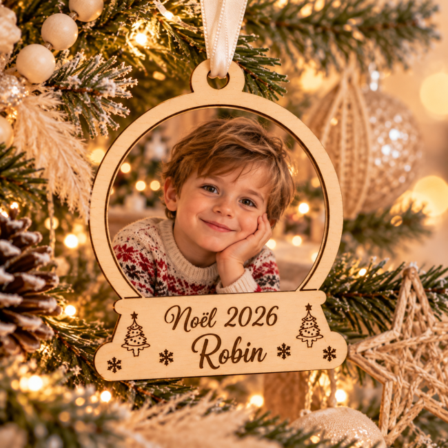 Ornement de Noël personnalisé Robin 2026