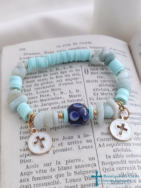 Bracelet évocation religieuse